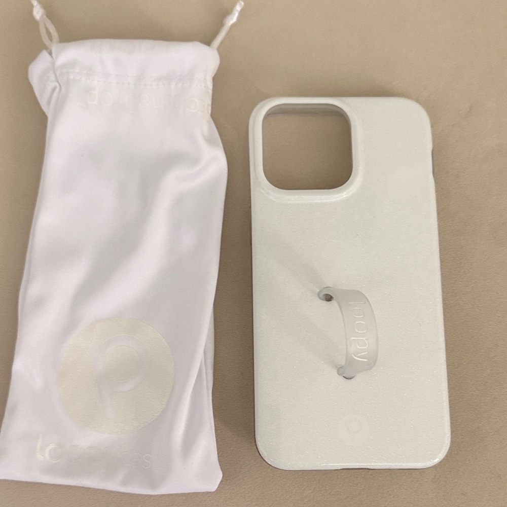 Loopy Case White Phone Case with Loop IPhone 15 Pro Max